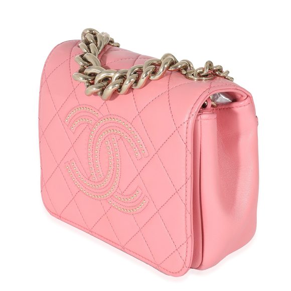 Chanel Pink Quilted Calfskin Beauty Begins Flap Bag - Picture 2 of 5